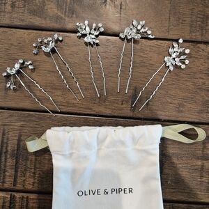 Olive & Piper Silver Hair Pins
